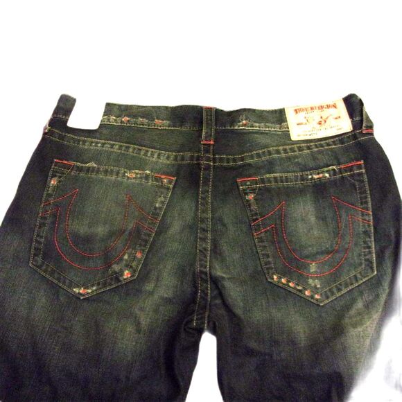 True Religion Slim Moto Distressed Colored Jeans Size 42-44 New Men - Picture 5 of 15